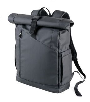 Roll top backpack „TROIKA BLACK ROLL TOP“