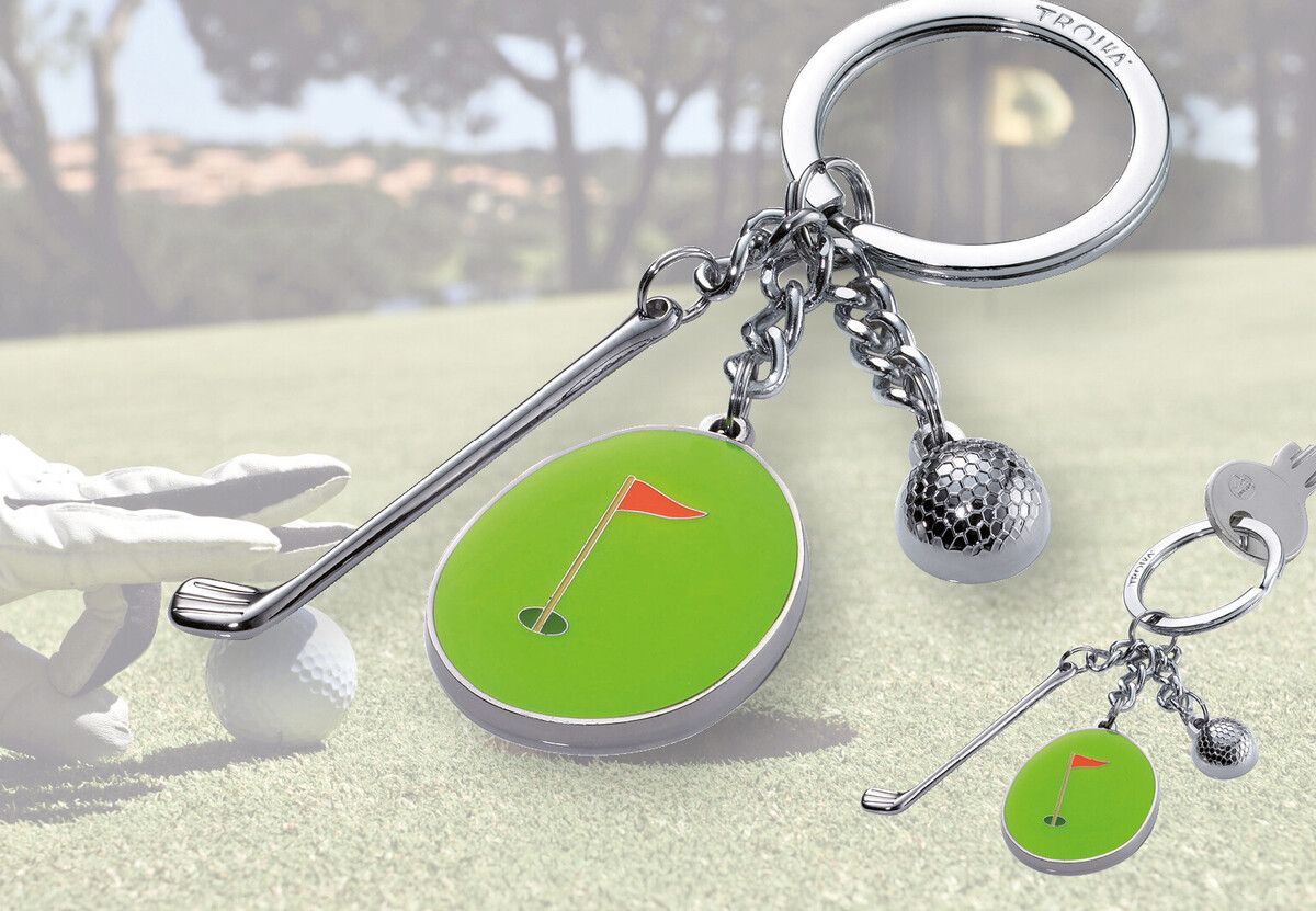 Schlüsselanhänger Schlüsselbund Schlüsselring Golfball Anhänger Keychain