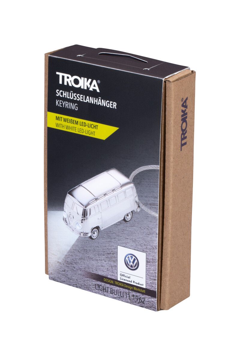 Troika Schlüsselanhänger LIGHT BULLI VW T1  KR17-40/CH mit weißem LED Licht NEU