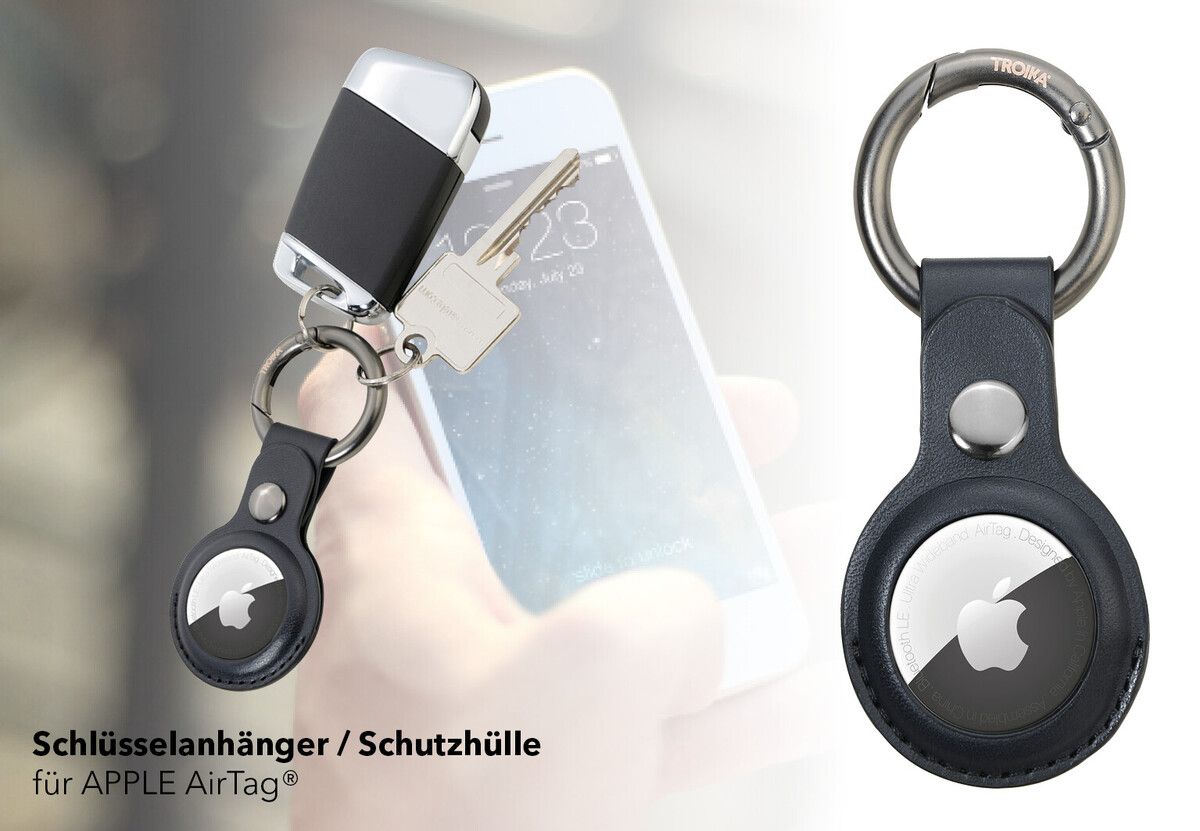 Diruite 3-Stück Keyring für Apple AirTag Schutzhülle Pendant,Locator  Tracker Abdeckung Case Cover Locator Keychain für Apple AirTag Hülle Key  Ring