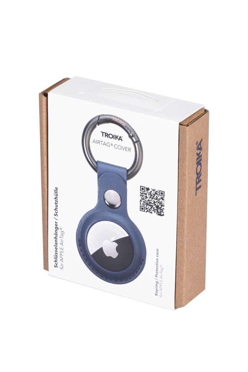 Schlüsselanhänger für APPLE AirTag, blau | TROIKA Germany GmbH