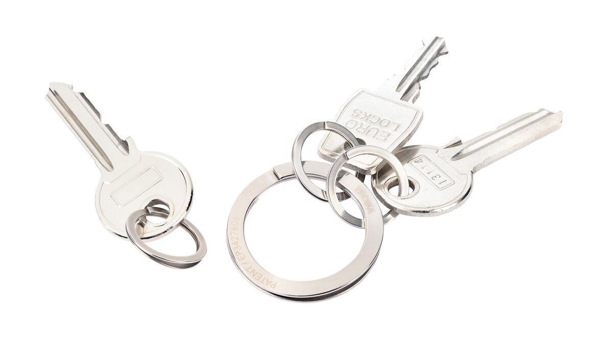 Schlüsselanhänger mit patentiertem Öffnungs