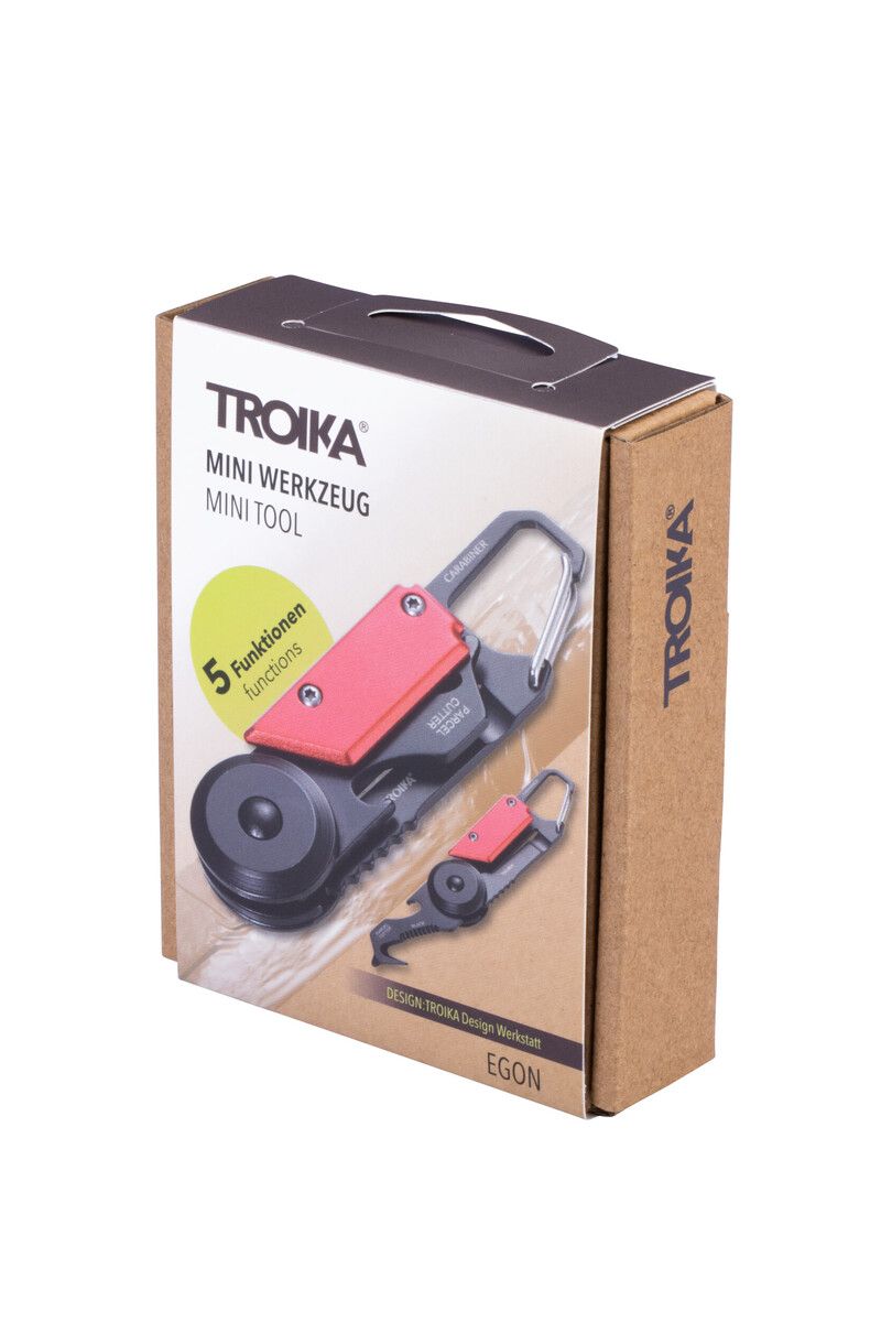 Troika Hook Keyring Ingenious Safety Mini Parcel Cutter Tool Keyring 