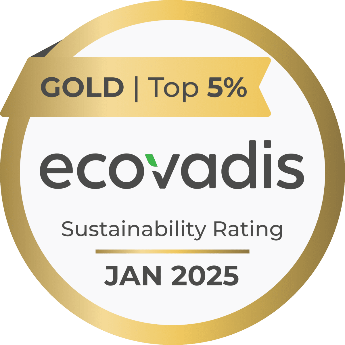 ecovadis Gold 2025